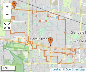 Area schools map